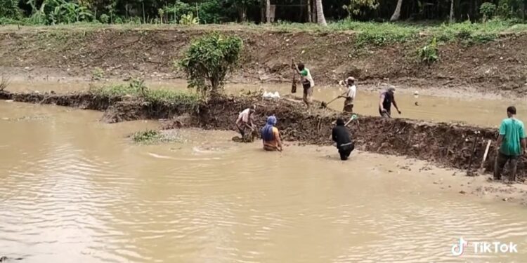 Telan APBA Rp 1,6 Miliar, Sungai Alue Masyik Masih Dangkal