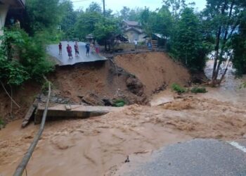 Banjir Terjang Wisata Lawe Sikap Aceh Tenggara, Jembatan Penghubung Ambruk