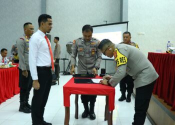 Polres Aceh Utara Sosialisasikan DIPA, Kelola 5,5 Miliar Untuk Tahun 2025