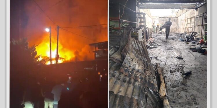 Sijago Merah Menghanguskan Sembilan Rumah Kepala Keluarga