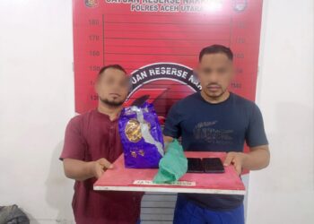 Bawa 830 Gram Sabu, Dua Pria Asal Paya Bakong Ditangkap Polisi