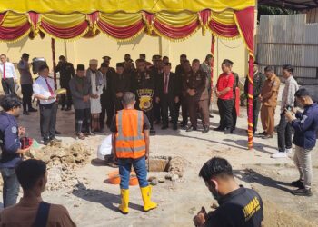 Polres Aceh Utara Mulai Bangun Gedung Satresnarkoba, Kapolres: Targetnya Rampung Tiga Bulan