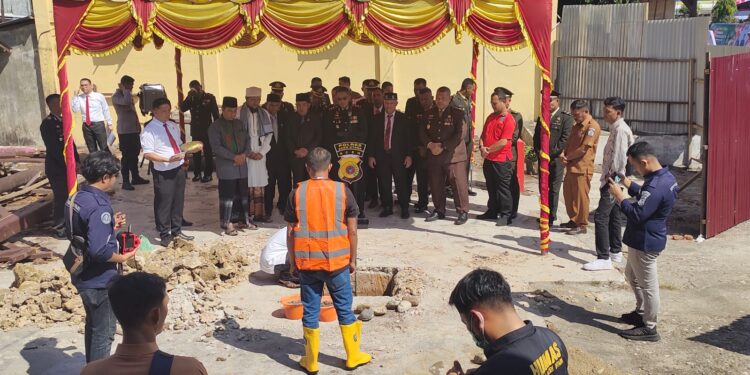 Polres Aceh Utara Mulai Bangun Gedung Satresnarkoba, Kapolres: Targetnya Rampung Tiga Bulan