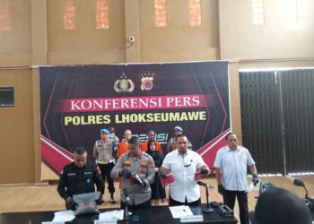 Polres Lhokseumawe Tangkap Terduga Pelaku Pembakaran Rumah di Aceh Utara, Sita Senpi Rakitan