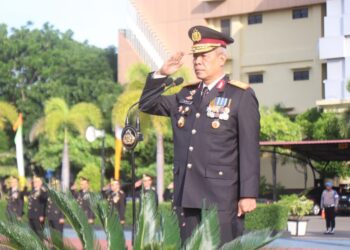 Brigjen Ari Wahyu Widodo Pimpin Upacara HUT ke-80 Kemerdekaan di Polda Aceh