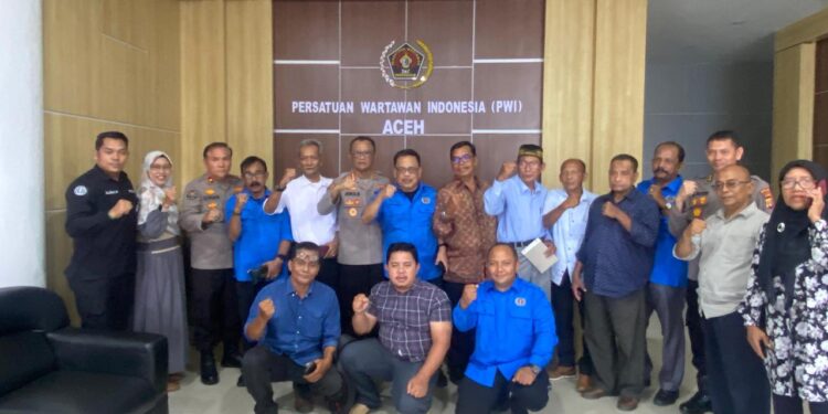 Silaturahmi ke PWI, Polda Aceh Ajak Wartawan Kolaborasi Sukseskan Program Ketahanan Pangan Nasional