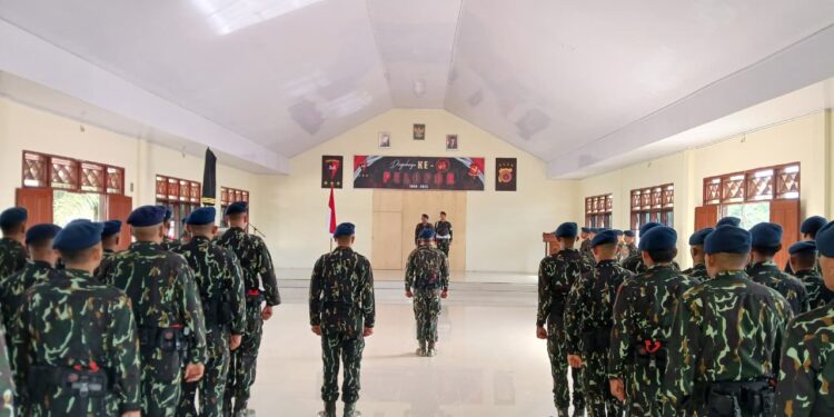 HUT Ke – 66 Pelopor Tahun 2025, Batalyon B Pelopor Brimob Aceh Gelar Penyucian Tunggul