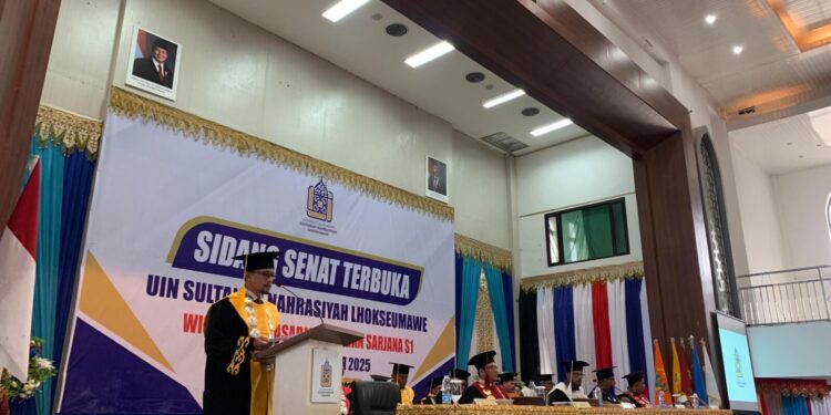 Rektor UIN Sultanah Nahrasiyah Lhokseumawe Wisuda Awal dari Perjalanan Pembelajaran yang Sesungguhnya