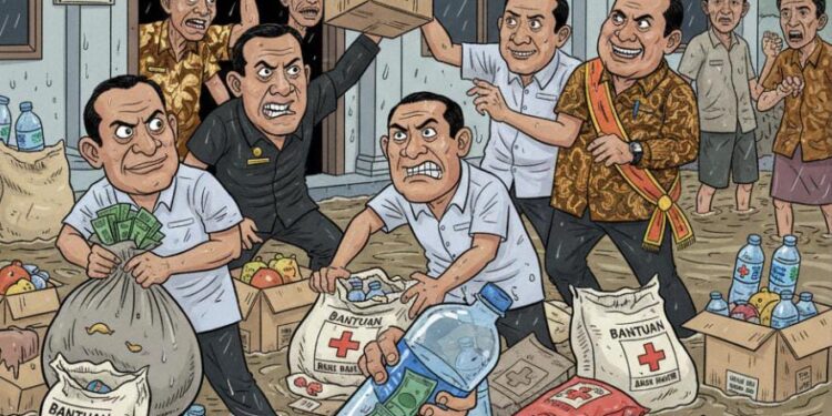 Sejumlah Anggota DPRK Aceh Utara Diduga “Rampok” Bantuan Banjir di Pendopo Bupati