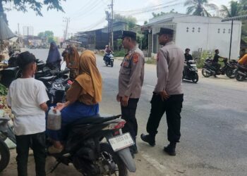 Patroli Humanis Polsek Baktiya, Ajak Masyarakat Waspada Kejahatan