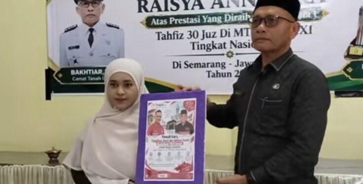 Juara 1 Hifzh 30 Juz, Raisya Annazira Dapat Hadiah Umrah Dari Pemkab Aceh Utara
